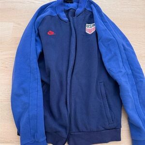 Nike Blue and Navy USA Jacket